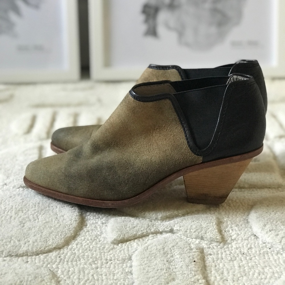 Matt Bernson leather and suede ankle booties